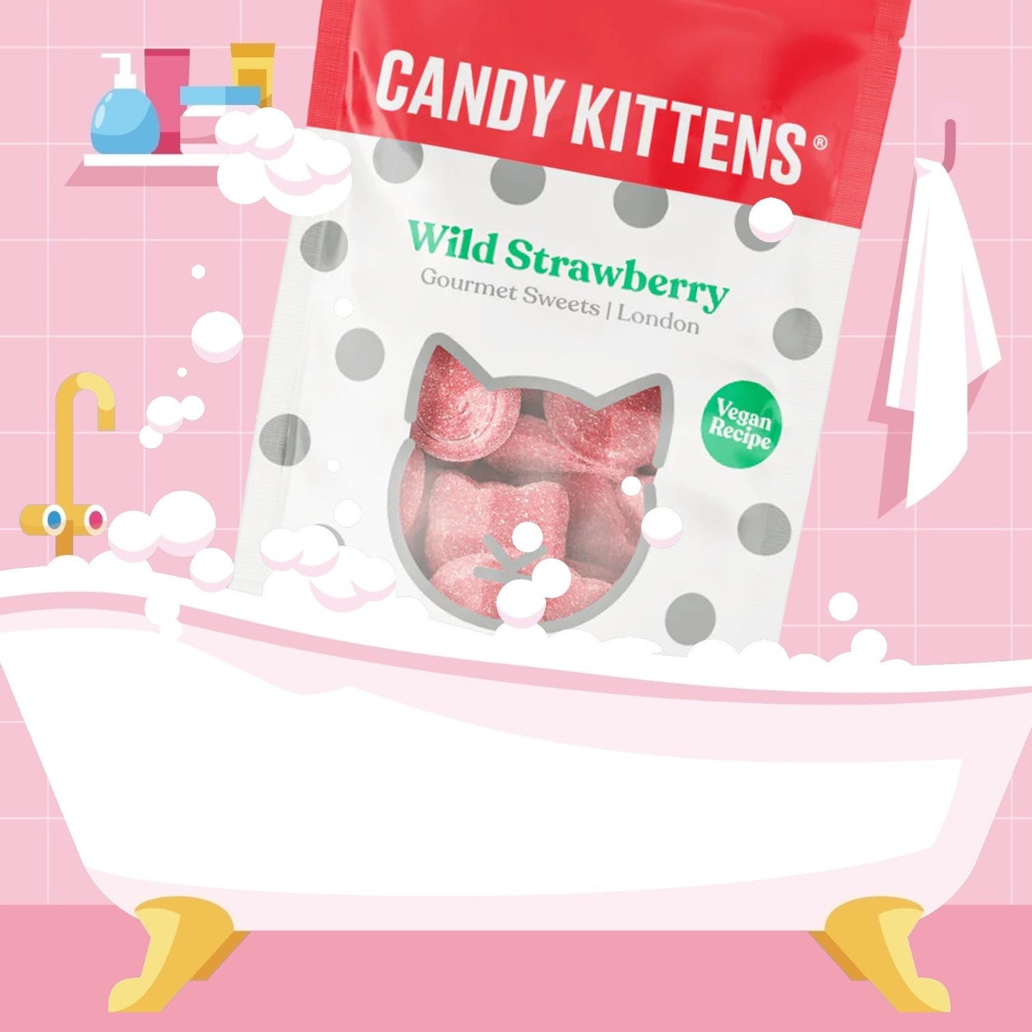 POS - Candy Kittens - Wild Strawberry (54g)