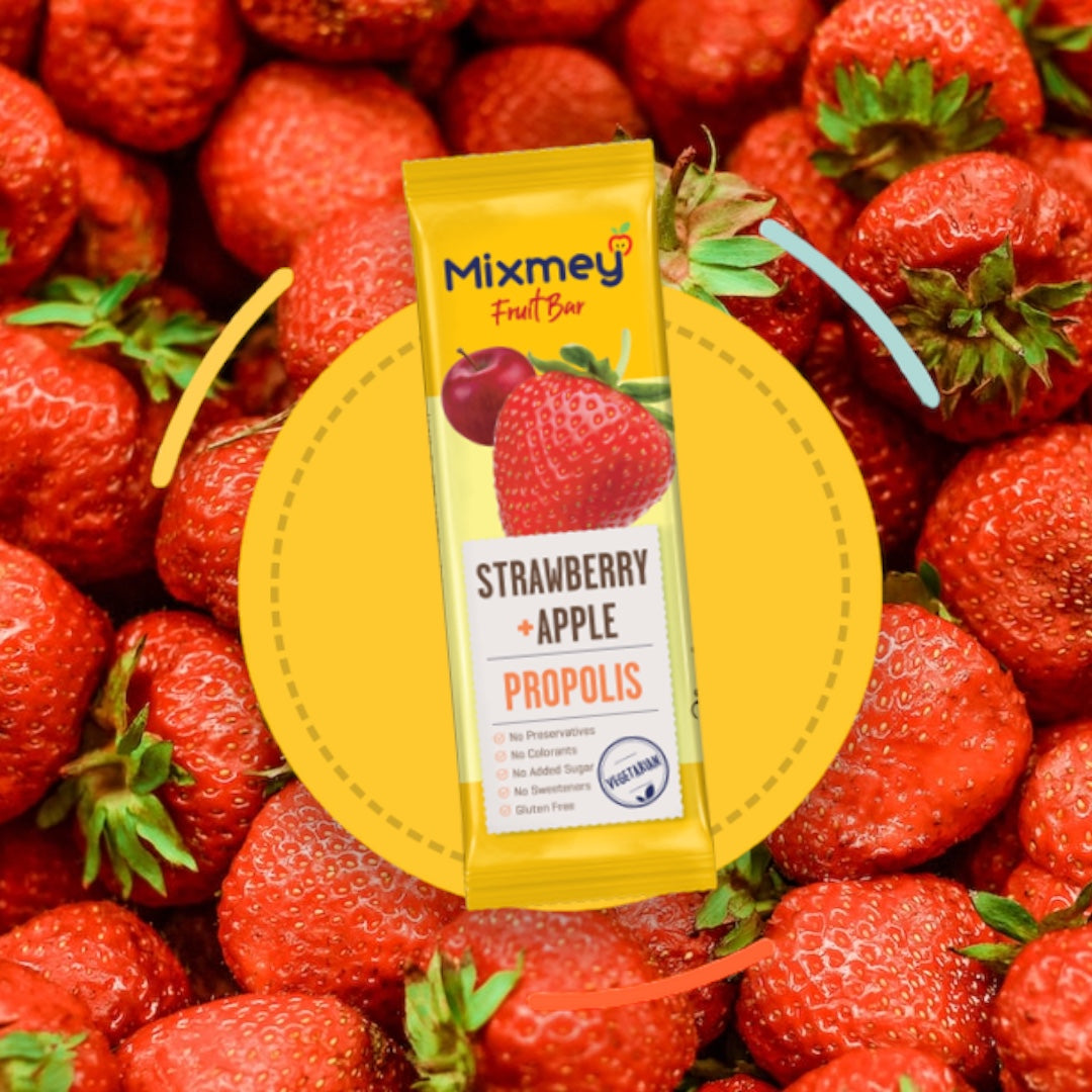 POS - Mixmey - Fruit Bar Strawberry Apple Propolis (25g)