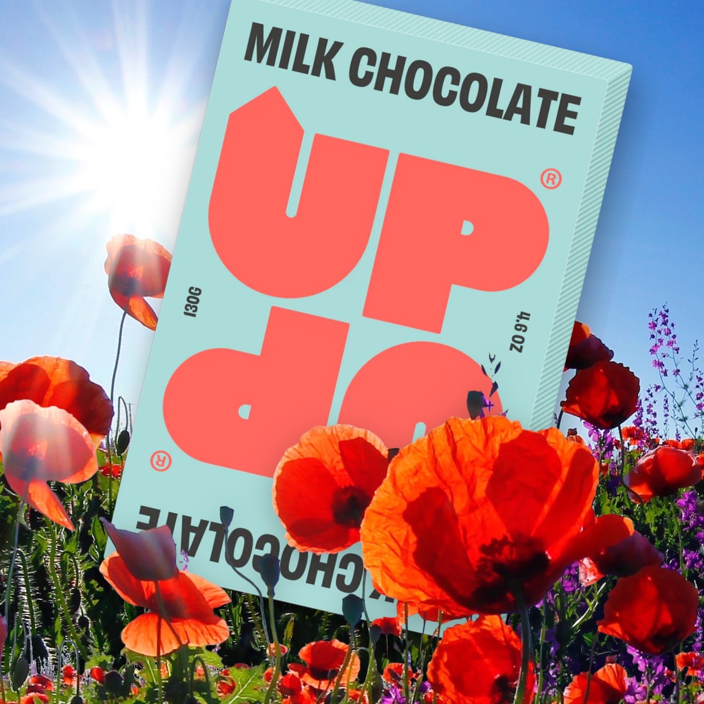 POS - UPUP! Milk Chocolate (Die weltweit erste 100% SKLAVENFREIE Schokolade!) (130g)