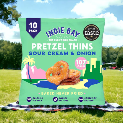 Indie Bay - Pretzel Thins Sour Cream & Onion (24g)