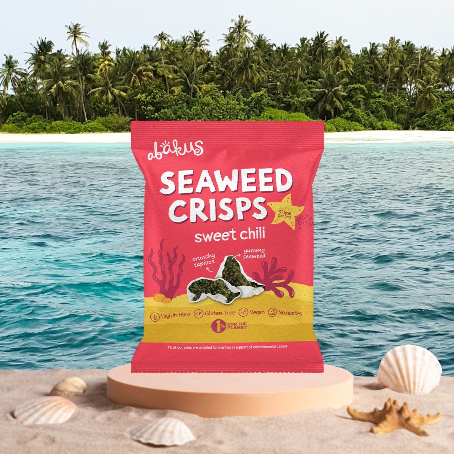 POS - Abakus Seaweed Crisps - Sweet Chili (54g)