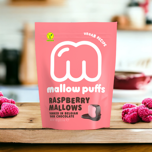 Mallow Puffs Raspberry Vegan (100g)