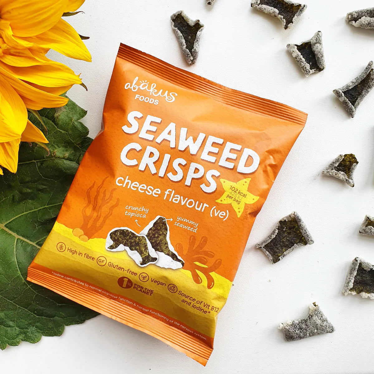 Abakus Seaweed Crisps - Cheese Flavour (18g)